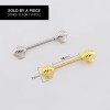 SCALLOPED SEASHELLS TEXTURED 316L SURGICAL STEEL NIPPLE RING